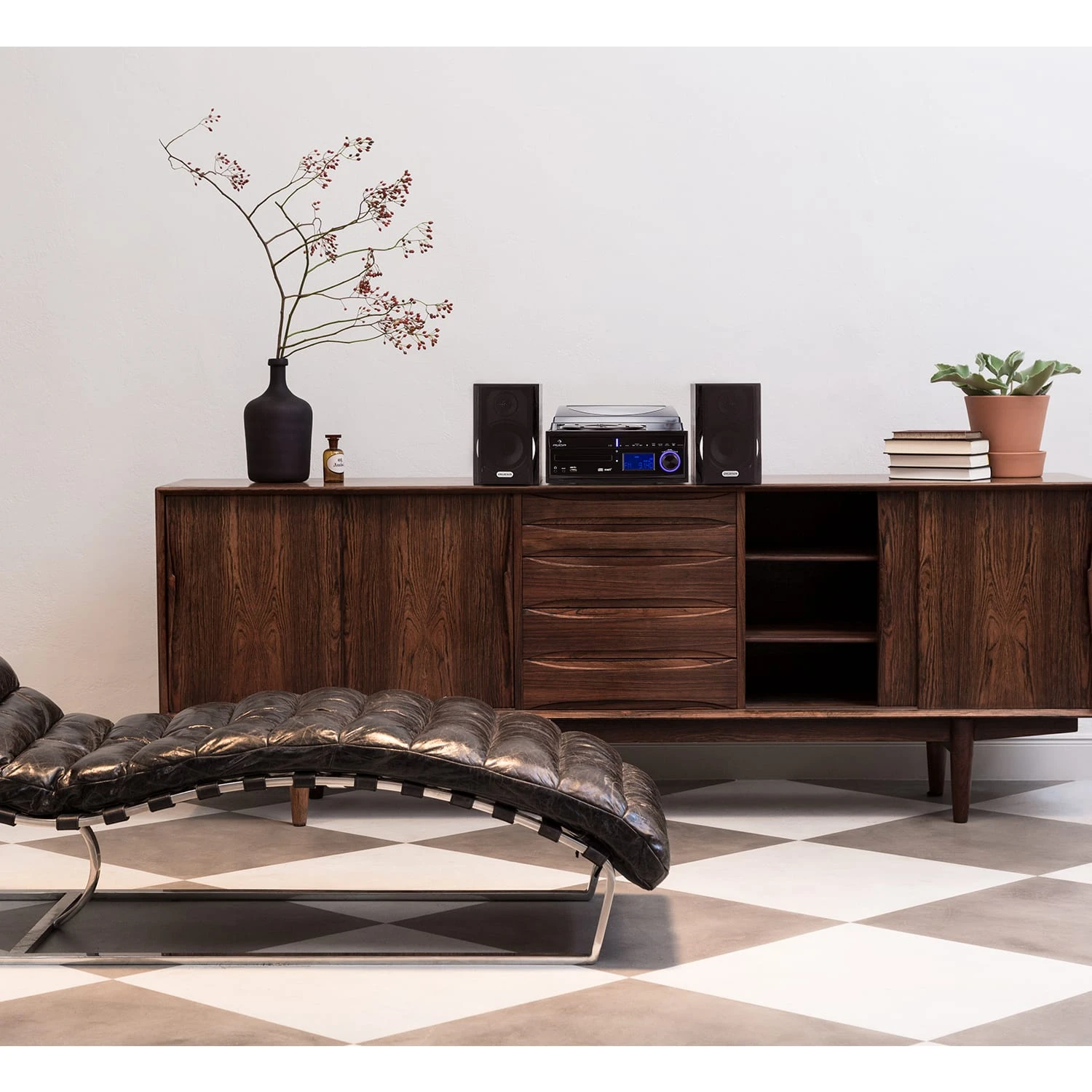 DS-2 Stereoanlage Plattenspieler CD MP3-Recorder USB AUX-In UKW Boxen 2 DS-2 Stereoanlage Plattenspieler CD MP3-Recorder USB AUX-In UKW Boxen – Bild 2