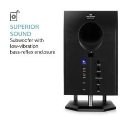 Areal 525 WD 5.1-Kanal-Lautsprechersystem Aktiv 125W RMS Fernbedienung -Outdoor Grills Verkaufsgeschäft 10007842 yy 0005 logo auna Areal 525 WD kirsche Lautsprechersystem