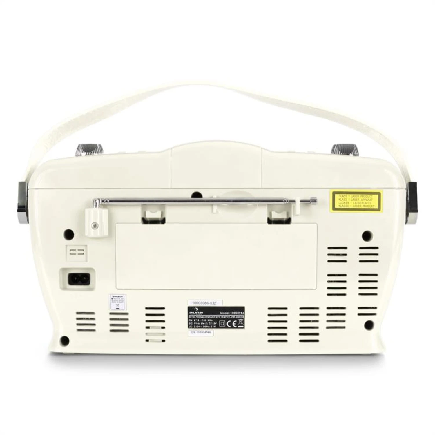 RCD-70 Retroradio UKW USB CD Batterie Creme 5 RCD-70 Retroradio UKW USB CD Batterie Creme – Bild 5