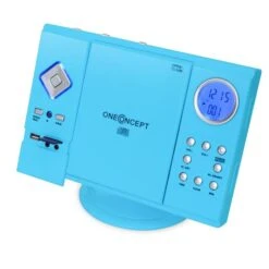 V-12 Stereoanlage USB SD CD MP3 AUX UKW Fernbedienung Blau -Outdoor Grills Verkaufsgeschäft 10009512 yy 0004 titel micro system player v329