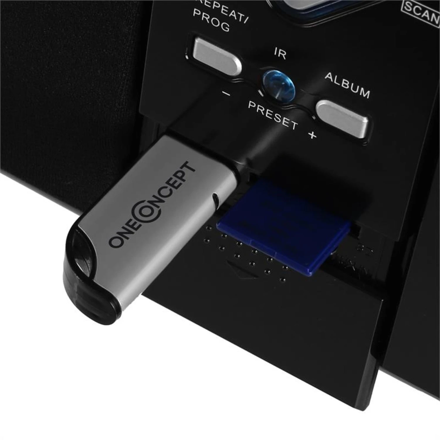 V-12-BT Bluetooth-Stereoanlage USB SD CD MP3 AUX UKW Schwarz 5 V-12-BT Bluetooth-Stereoanlage USB SD CD MP3 AUX UKW Schwarz – Bild 5