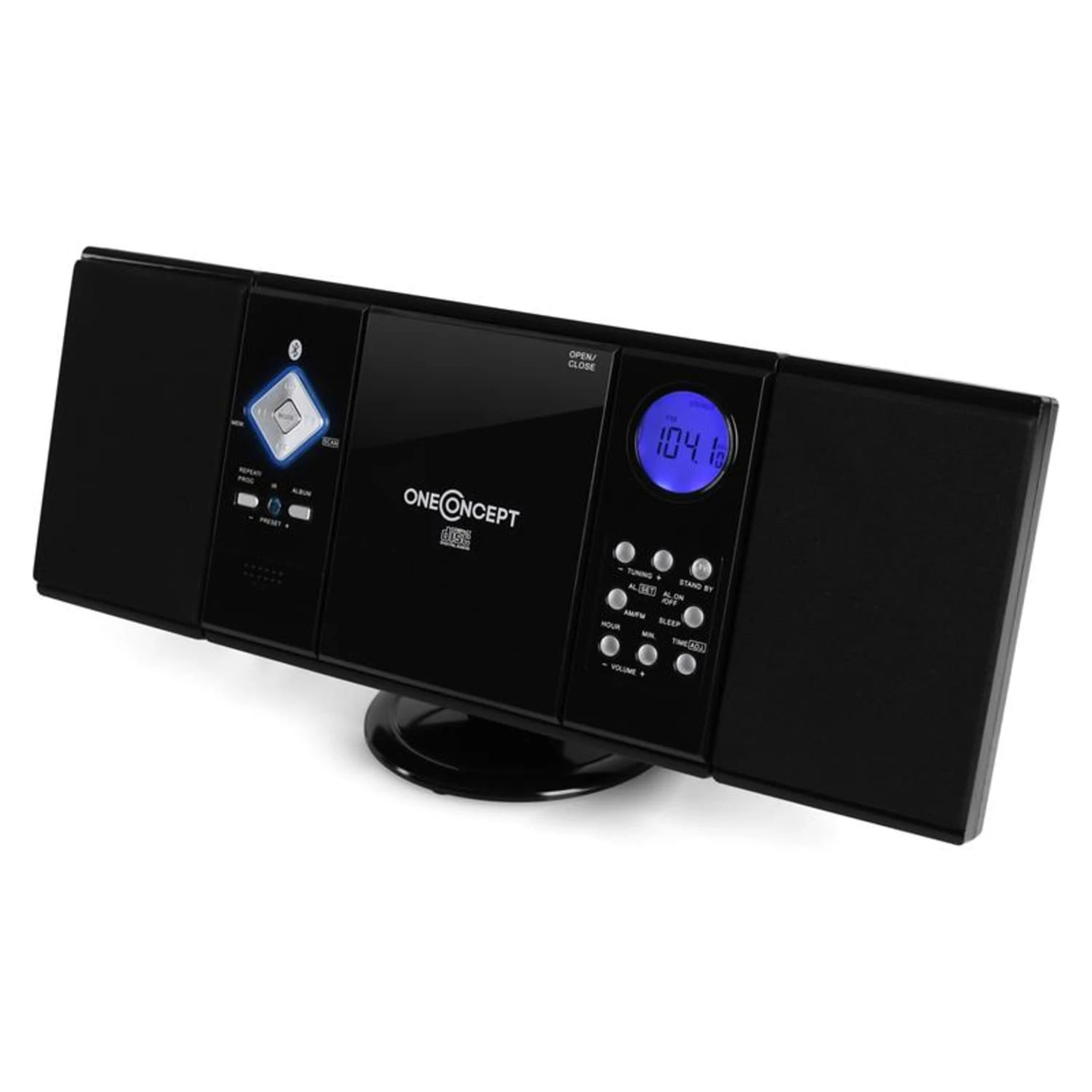 V-12-BT Bluetooth-Stereoanlage USB SD CD MP3 AUX UKW Schwarz 7 V-12-BT Bluetooth-Stereoanlage USB SD CD MP3 AUX UKW Schwarz – Bild 7