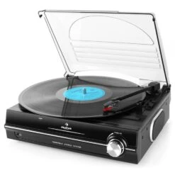 928 Plattenspieler Integrierte Lautsprecher 33 45 RPM -Outdoor Grills Verkaufsgeschäft 10015399 yy 0007 titel Auna 928 BK Plattenspieler