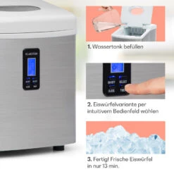 Mr. Silver-Frost Eismaschine 150W Edelstahl Weiß 15kg -Outdoor Grills Verkaufsgeschäft 10020110 de 0004 usp