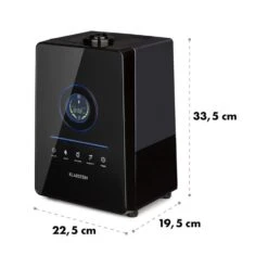 Monaco Digitaler Ultraschall-Luftbefeuchter Schwarz -Outdoor Grills Verkaufsgeschäft 10021651 yy 0008 logo Klarstein Monaco Ultraschall Luftbefeuchter Black