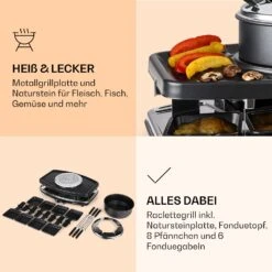 Entrecote 2-in-1 Raclettegrill & Fondue Naturstein 1100W 8 Personen -Outdoor Grills Verkaufsgeschäft 10022268 de 0005 logo