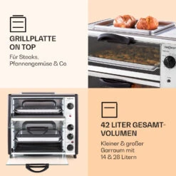All-You-Can-Eat Doppel-Backofen Grillplatte 42 Liter 2350 Watt -Outdoor Grills Verkaufsgeschäft 10026452 de 0003 logo