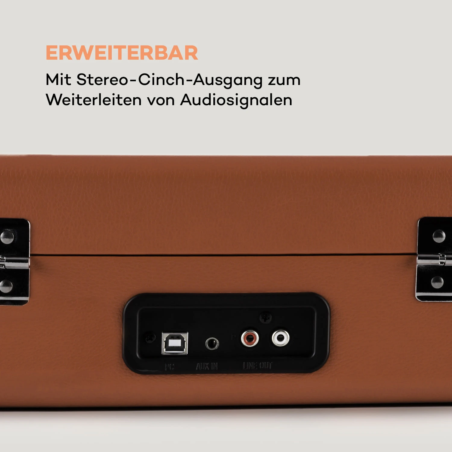 Peggy Sue Retro-Plattenspieler LP USB Braun 5 Peggy Sue Retro-Plattenspieler LP USB Braun – Bild 5