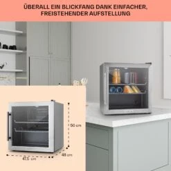 Beersafe L Kühlschrank 47 Liter 2 Böden Panoramaglastür Edelstahl -Outdoor Grills Verkaufsgeschäft 10027671 DE 0006 usp