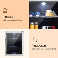 Beersafe XL Kühlschrank 60 Liter 2 Böden Panoramaglastür Edelstahl -Outdoor Grills Verkaufsgeschäft 10027672 de 0003 logo