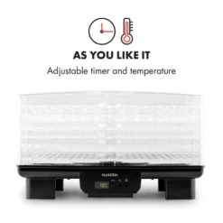 Bananarama Dörrautomat Schwarz 550W Trockner Dehydrator 6 Etagen -Outdoor Grills Verkaufsgeschäft 10027831 yy 0005 logo Klarstein Bananarama Doerrautomat schwarz reedit