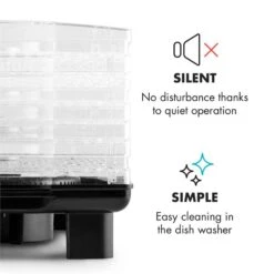 Bananarama Dörrautomat Schwarz 550W Trockner Dehydrator 6 Etagen -Outdoor Grills Verkaufsgeschäft 10027831 yy 0006 logo Klarstein Bananarama Doerrautomat schwarz reedit