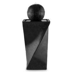 Schönbrunn Springbrunnen Kugelbrunnen Solar 200 L/h LED Basalt -Outdoor Grills Verkaufsgeschäft 10027997 yy 0003 titel Duramaxx Schoenbrunn Solar Springbrunnen