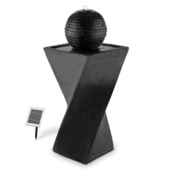 Schönbrunn Springbrunnen Kugelbrunnen Solar 200 L/h LED Basalt -Outdoor Grills Verkaufsgeschäft 10027997 yy 0005 titel Duramaxx Schoenbrunn Solar Springbrunnen