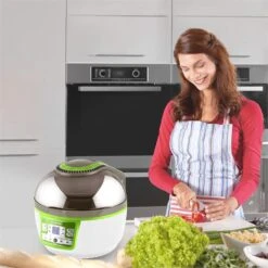 VitAir Turbo Heißluftfritteuse Grün-weiß 1400W Grillen Backen 9l -Outdoor Grills Verkaufsgeschäft 10028288 yy 0004 ambient klarstein vitair heissluft frieteuse