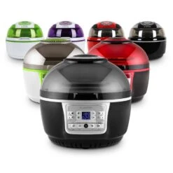 VitAir Turbo Heißluftfritteuse Grau-schwarz 1400W Grillen Backen 9l -Outdoor Grills Verkaufsgeschäft 10028290 yy 0012 variant