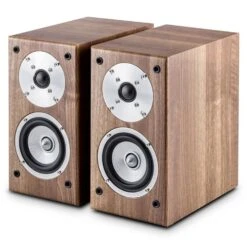 Linie 501 BS-WN Regallautsprecher Paar 100W Passiv Walnuss -Outdoor Grills Verkaufsgeschäft 10028428 yy 0007 titel Auna Linie 501 Regallautsprecher
