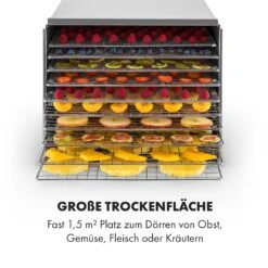 Fruit Jerky Steel 10 Dörrautomat 10 Etagen 1000 W Fläche: 1,5 M² Timer -Outdoor Grills Verkaufsgeschäft 10028437 de 0006 logo