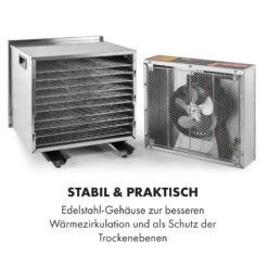 Fruit Jerky Steel 10 Dörrautomat 10 Etagen 1000 W Fläche: 1,5 M² Timer -Outdoor Grills Verkaufsgeschäft 10028437 de 0007 logo