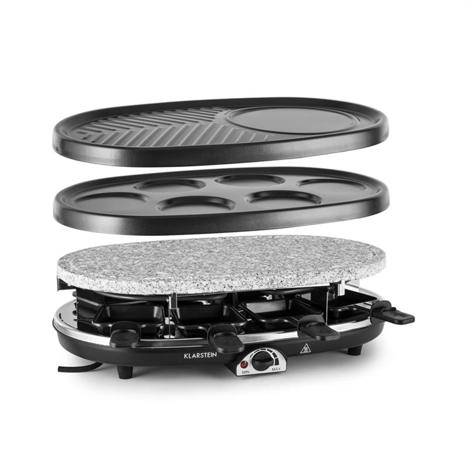 All-U-Can-Grill Raclette 4-in-1 Pancake Crêpes Steinplatte 8 Personen 1 All-U-Can-Grill Raclette 4-in-1 Pancake Crêpes Steinplatte 8 Personen