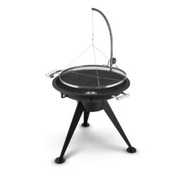 Delion Galgen-Schwenkgrill Feuerschale Ø80cm Hochfuß Seilzug Edelstahl -Outdoor Grills Verkaufsgeschäft 10028487 yy 0006 logo