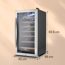 Vinamour 26 Uno Weinkühlschrank 26 Flaschen 88 Liter Edelstahl LED -Outdoor Grills Verkaufsgeschäft 10028491 yy 0006 dimensions