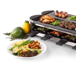 Tenderloin 50/50 Raclette-Grill 1200W 8 Personen Naturstein & Grill -Outdoor Grills Verkaufsgeschäft 10028578 yy 0006 logo 06 Klarstein Tenderloin Raclette Grill