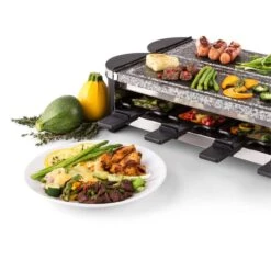 Tenderloin 100 Raclette-Grill 1200 W (2x600W) 8 Personen 2x Naturstein -Outdoor Grills Verkaufsgeschäft 10028579 yy 0006 logo 06 Klarstein Tenderloin Raclette Grill