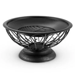 Tulip Feuerschale Ø75cmGrill Feuerstelle Funkenschutz Stahl Brüniert -Outdoor Grills Verkaufsgeschäft 10028582 yy 0005 detail 05 Blumfeldt Tulip Feuerschale 75cm Grill