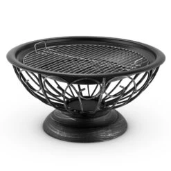 Tulip Feuerschale Ø75cmGrill Feuerstelle Funkenschutz Stahl Brüniert -Outdoor Grills Verkaufsgeschäft 10028582 yy 0006 detail 06 Blumfeldt Tulip Feuerschale 75cm Grill
