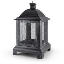 Loreo Feuerstelle Gartenkamin Feuerlaterne Gartenofen Stahl Brüniert -Outdoor Grills Verkaufsgeschäft 10028584 yy 0007 titel 07 Blumfeldt Loreo Gartenkamin Feuerstelle