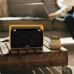 Bebop Ghettoblaster USB Bluetooth AUX MIC Akku Gelb -Outdoor Grills Verkaufsgeschäft 10028660 yy 0004 ambient 02 Auna Bebop Ghettoblaster
