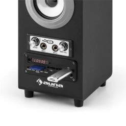 DiscoStar Portabler 2.1-Bluetooth-Lautsprecher USB Akku LED Mikro -Outdoor Grills Verkaufsgeschäft 10028850 yy 0008 detail auna DiscoStar Silver Bluetooth Lautsprecher reedit v2