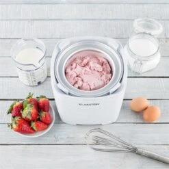 Creamberry Eiscremebereiter Flaschenkühler Frozen Yogurt 1,5l Weiß -Outdoor Grills Verkaufsgeschäft 10028925 yy 0004 ambient Klarstein Creamberry Eisbereiter reedit