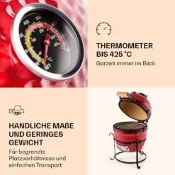 Princesize Kamado-Grill Keramikgrill Edelstahl-Grillrost Smoker BBQ -Outdoor Grills Verkaufsgeschäft 10029124 de 0005 logo
