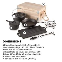 Hotrod Masterplan Dutch Oven Set 7-teilig BBQ Topfset Gusseisen -Outdoor Grills Verkaufsgeschäft 10029164 yy 0008 logo