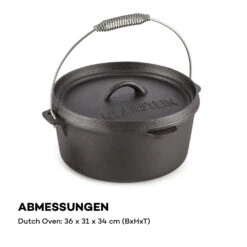 Hotrod 85 Dutch Oven BBQ-Topf 9 Qt / 8,5 Liter Gusseisen Schwarz -Outdoor Grills Verkaufsgeschäft 10029167 de 0008 logo
