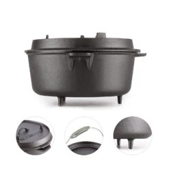 Hotrod 145 Dutch Oven BBQ-Topf 12 Qt / 11,4 Liter Gusseisen Schwarz -Outdoor Grills Verkaufsgeschäft 10029168 yy 0004 logo