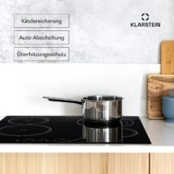 Virtuosa Keramikkochfeld Einbauherd 6500W 59x52cm 4 Zonen Glaskeramik -Outdoor Grills Verkaufsgeschäft 10029239 de 0006 usp