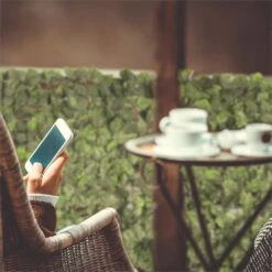 Fency Bright Leaf Sichtschutzzaun Windschutz 300x150 Cm Buche Hellgrün -Outdoor Grills Verkaufsgeschäft 10029247 yy 0004 ambient Blumfeldt Fency Bright Leaf Sichtschutz