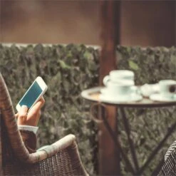 Fency Dark Leaf Sichtschutzzaun Windschutz 300x100 Cm Dunkelgrün Mix -Outdoor Grills Verkaufsgeschäft 10029248 yy 0004 ambient Blumfeldt Fency Dark Leaf Sichtschutz