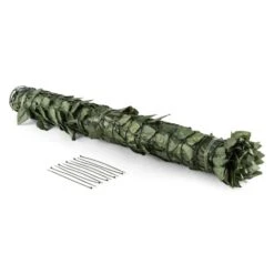 Fency Dark Leaf Sichtschutzzaun Windschutz 300x100 Cm Dunkelgrün Mix -Outdoor Grills Verkaufsgeschäft 10029248 yy 0006 titel Blumfeldt Fency Dark Leaf Sichtschutz