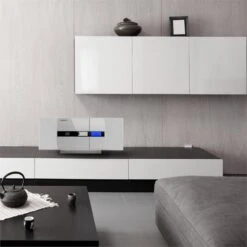 V-15 Stereoanlage CD USB MP3 UKW AUX Wandmontage Wecker Fernbedienung -Outdoor Grills Verkaufsgeschäft 10029362 yy 0005 ambient oneConcept V 15 Stereoanlage weiss