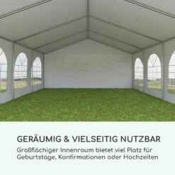 Sommerfest 5x8m 500 G/m² Partyzelt Festzelt PVC Wasserdicht Feuerfest -Outdoor Grills Verkaufsgeschäft 10029440 de 0003 logo