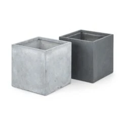 Solidflor Pflanzkübel Pflanzgefäß 79,5x38x38 Cm Fiberton Grau -Outdoor Grills Verkaufsgeschäft 10029842 yy 0005 variant Blumfeldt Solidflor Pflanztopf