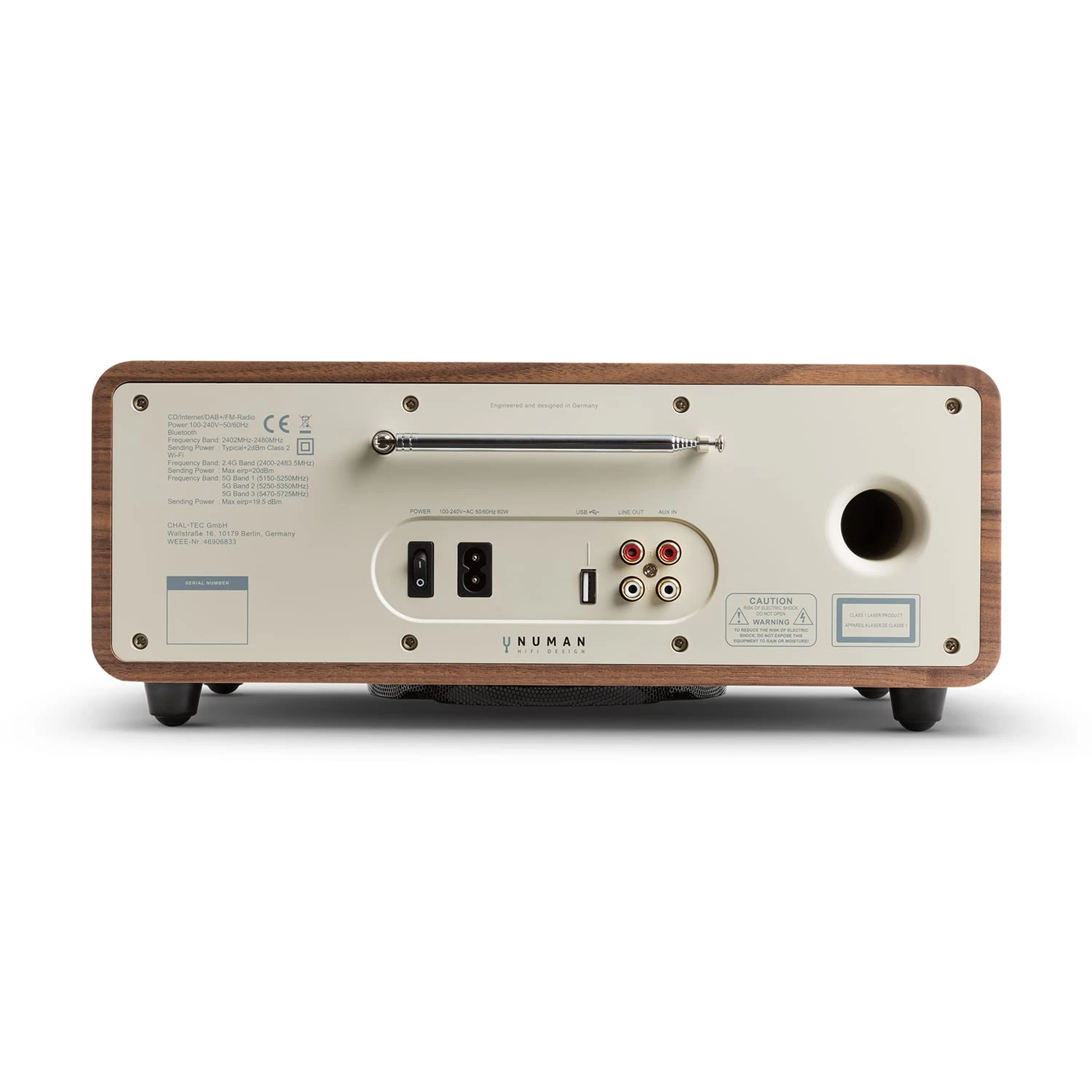 NUMAN Two – 2.1 Design Internet-Radio Mit CD-Player 30 W USB Bluetooth Spotify Connect DAB+ Steuerung Per App Podcast – Bild 4