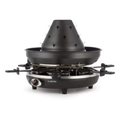 Taste Volcano Tartarengrill Raclettegrill 1500 W 6 Personen Schwarz -Outdoor Grills Verkaufsgeschäft 10030307 yy 0007 front Klarstein Tataren Grill Raclette Grill