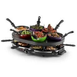 Woklette Tischgrill Raclette Wokset 1200 W 8 Personen Antihaft 9 Woklette Tischgrill Raclette Wokset 1200 W 8 Personen Antihaft -Outdoor Grills Verkaufsgeschäft 10030539 yy 0005 front oneConcept Woklette Tischgrill Raclette Wok 1200W