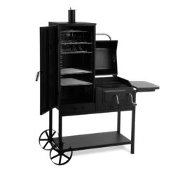 Fleischbrocken Holzkohlegrill Smoker Räucherofen BBQ-Grill Schwarz -Outdoor Grills Verkaufsgeschäft 10030554 yy 0003 titel Professional charcoal grill and smoker