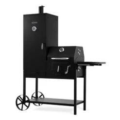 Fleischbrocken Holzkohlegrill Smoker Räucherofen BBQ-Grill Schwarz -Outdoor Grills Verkaufsgeschäft 10030554 yy 0006 titel Professional charcoal grill and smoker